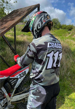 Load image into Gallery viewer, MOTO JERSEY - GREEN CAMO (PRE-ORDER)
