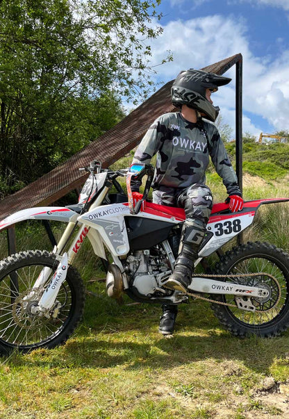 MOTO PANTS - GREEN CAMO (PRE-ORDER)