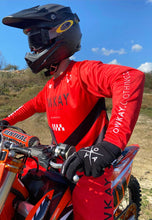 Load image into Gallery viewer, MOTO JERSEY - RED &amp; BLACK (IN STOCK)
