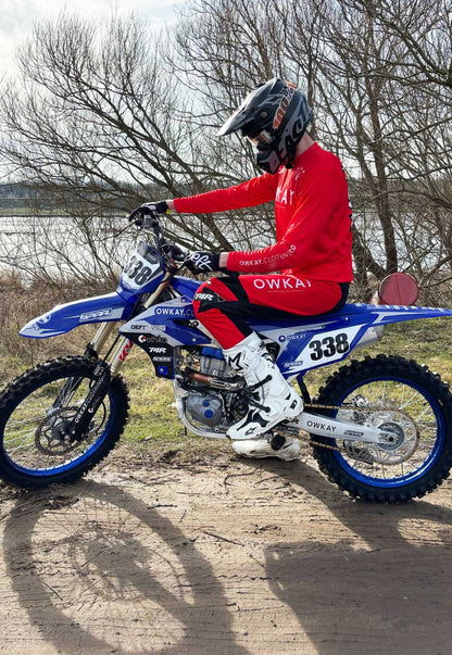 MOTO PANTS - RED (PRE-ORDER)