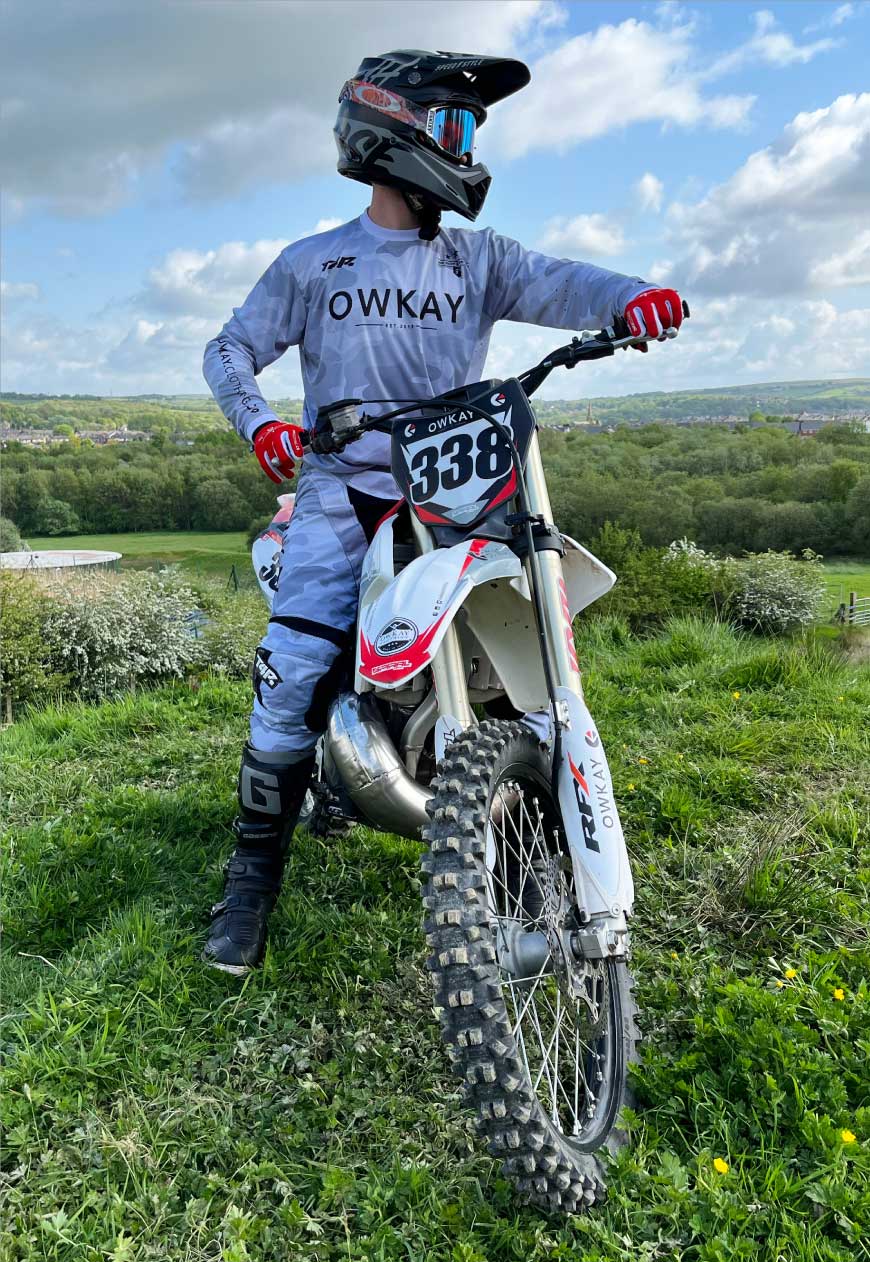 MOTO PANTS - SNOW CAMO (PRE-ORDER)