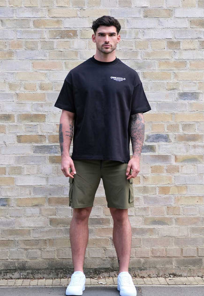 OVERSIZED T-SHIRT BRAND - BLACK