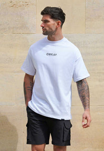 OVERSIZED T-SHIRT STATEMENT - WHITE