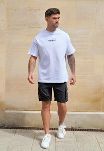 OVERSIZED T-SHIRT STATEMENT - WHITE