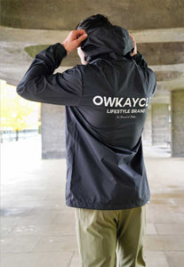 RAIN JACKET BRAND - BLACK