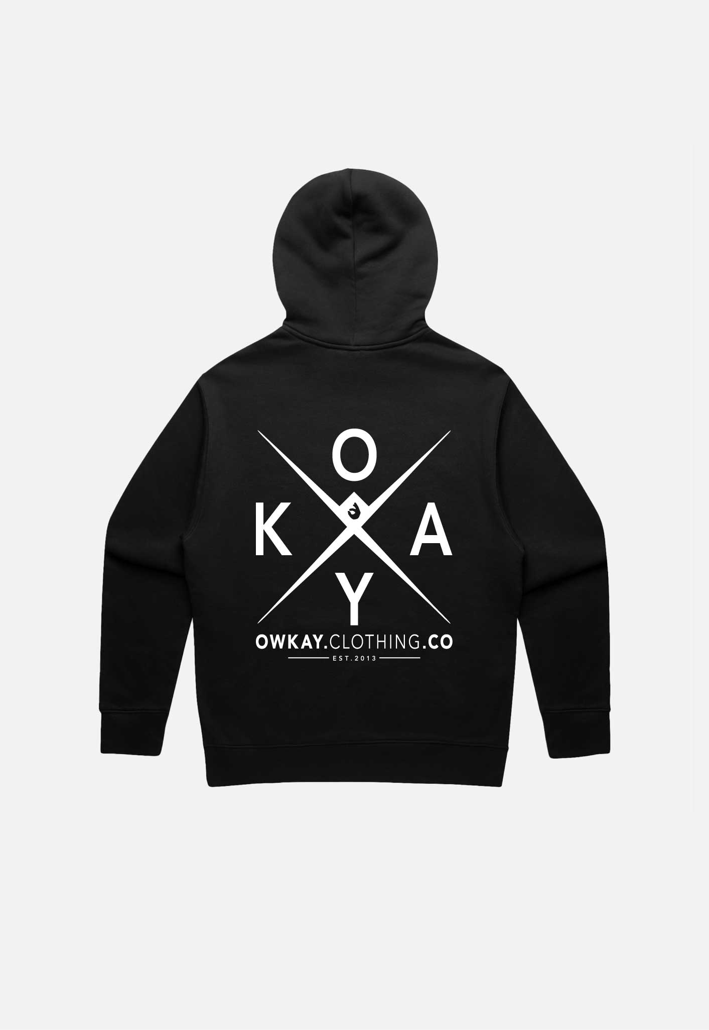 HOODIE OWKAYCLOTHINGCO - BLACK
