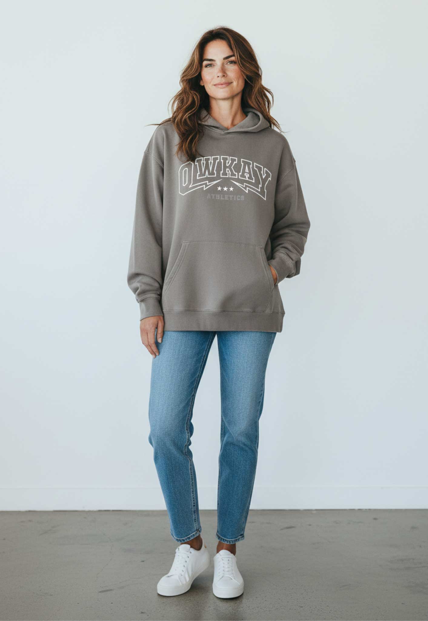HOODIE VAULT - FADED GREY
