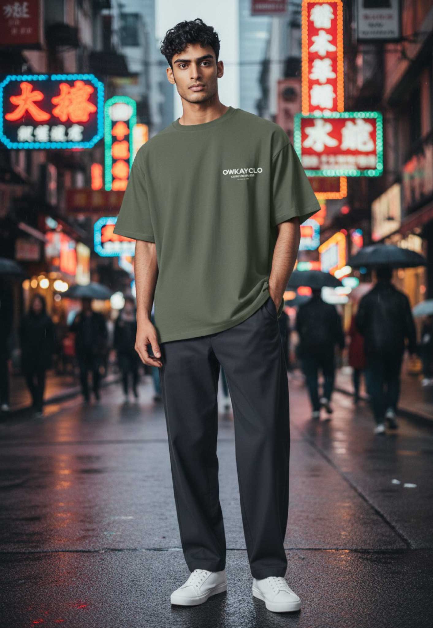 T-SHIRT BRAND - KHAKI
