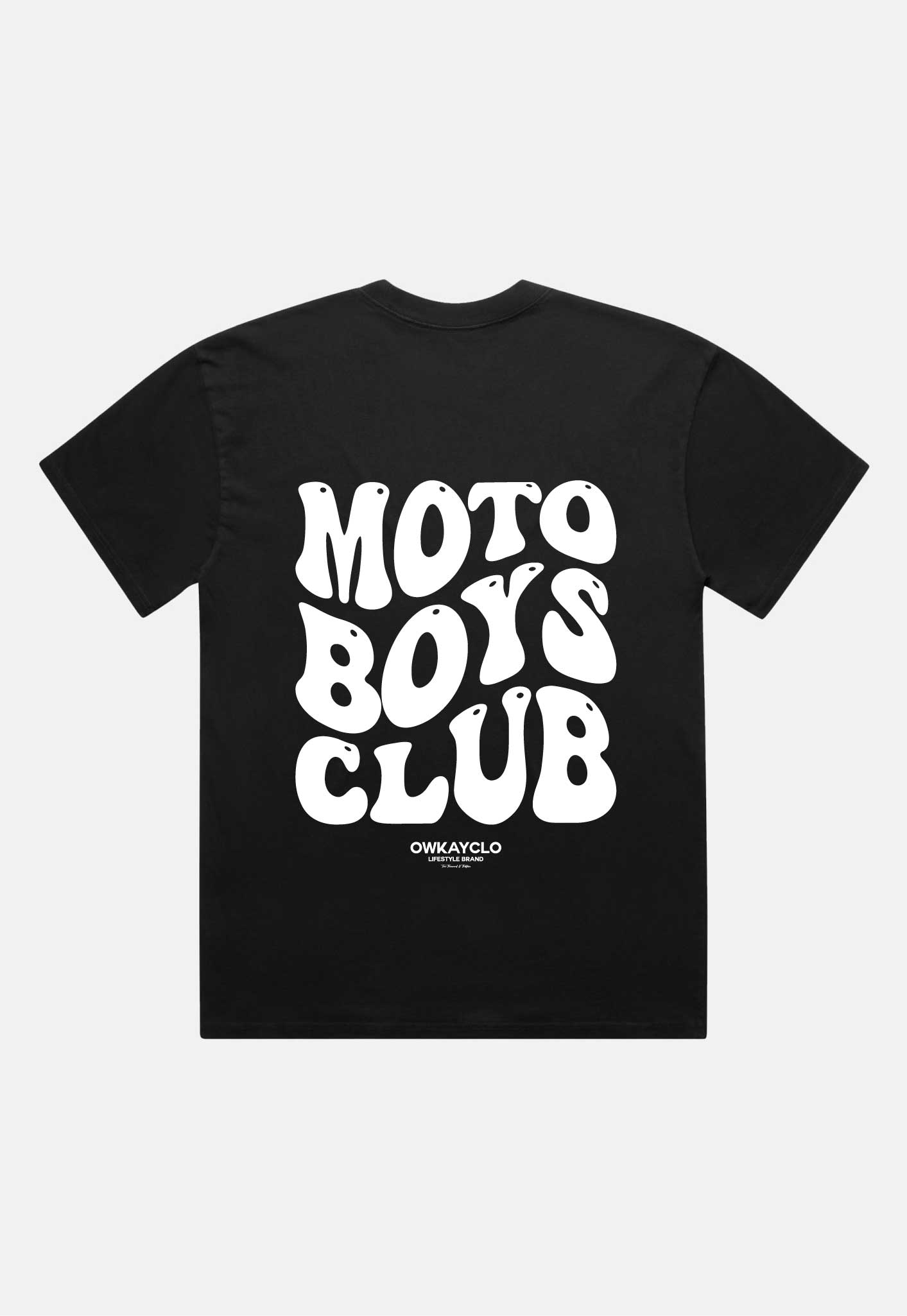 T-SHIRT MOTO BOYS CLUB - BLACK