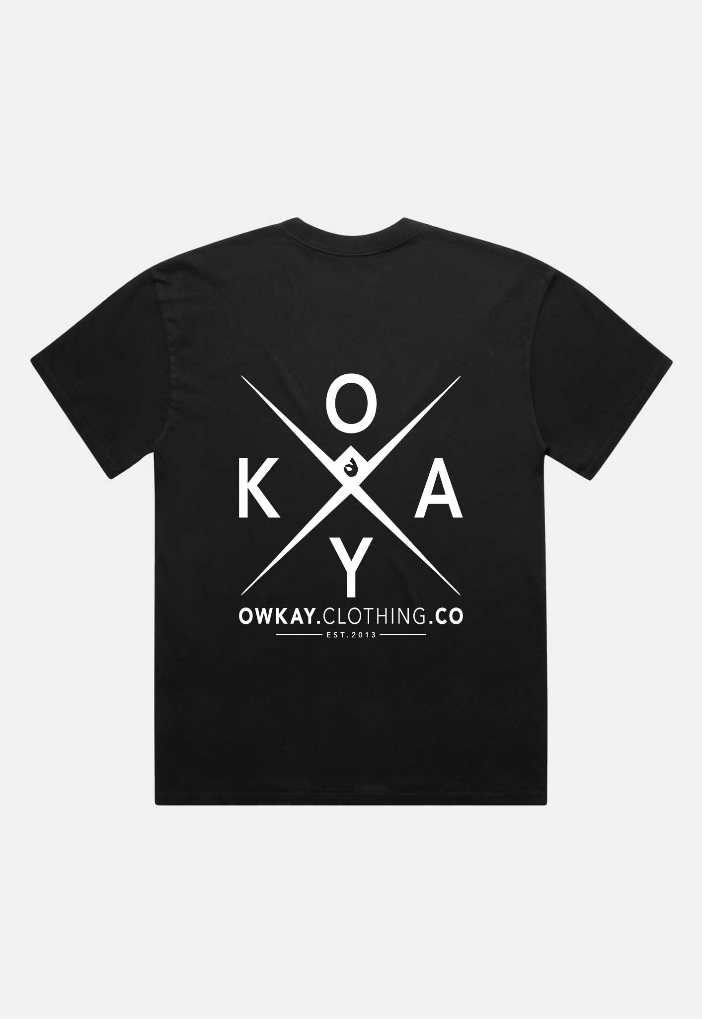 T-SHIRT OWKAYCLOTHINGCO - BLACK