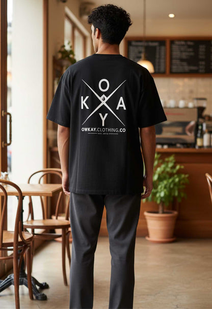 T-SHIRT OWKAYCLOTHINGCO - BLACK
