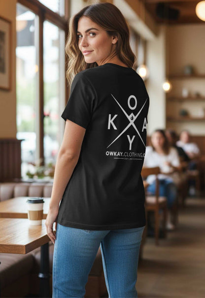 T-SHIRT OWKAYCLOTHINGCO - BLACK