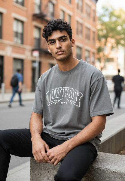 RELAXED T-SHIRT VAULT - FADED GREY