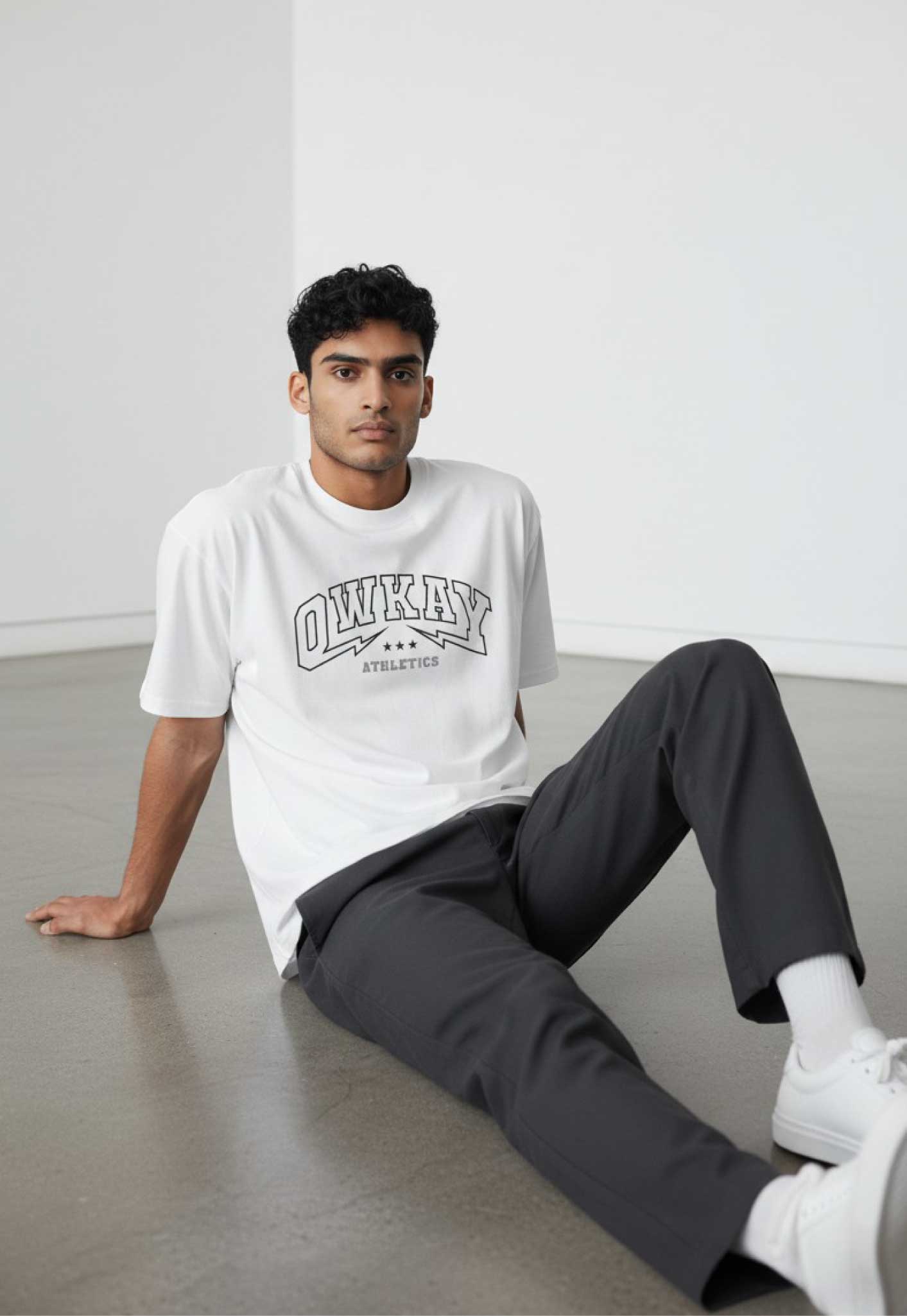 RELAXED T-SHIRT VAULT - FADED WHITE
