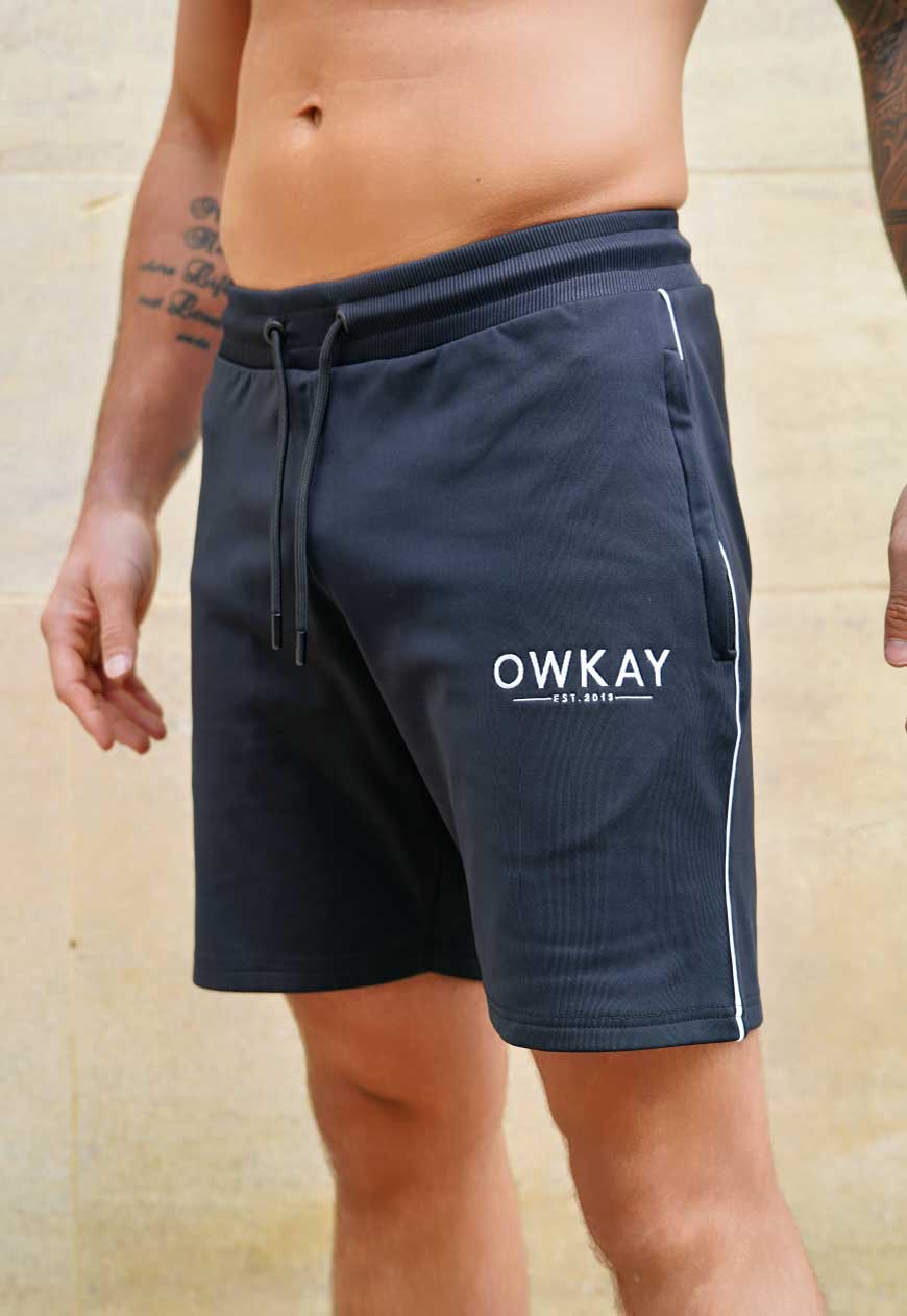 SWEATSHORTS POLY - BLACK