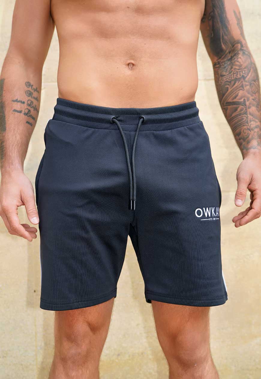 SWEATSHORTS POLY - BLACK