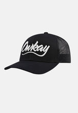 Load image into Gallery viewer, TRUCKER HAT BLACK
