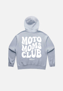 WOMENS HOODIE MOTO MOM'S CLUB - POWDER