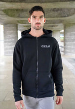 Load image into Gallery viewer, ZIP UP HOODIE - BLACK
