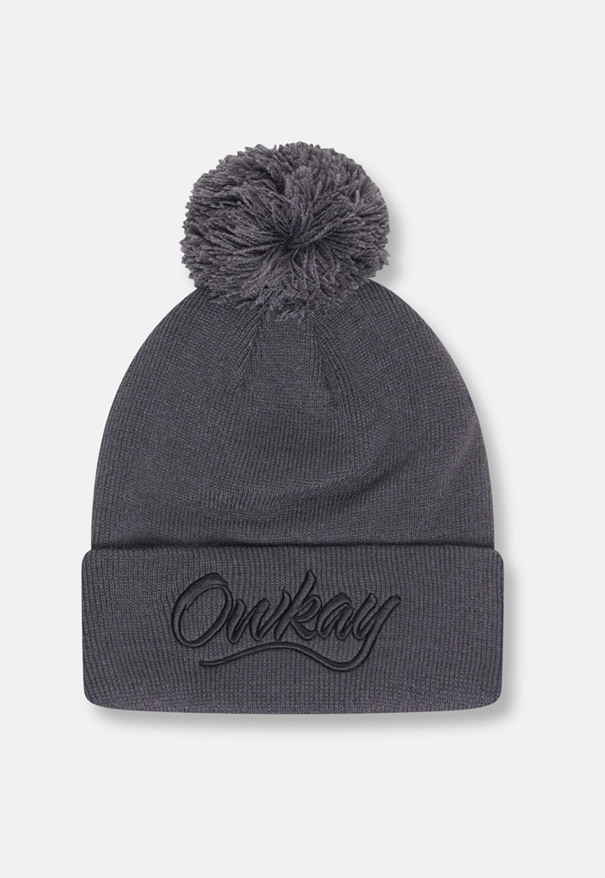 BOBBLE HAT GREY