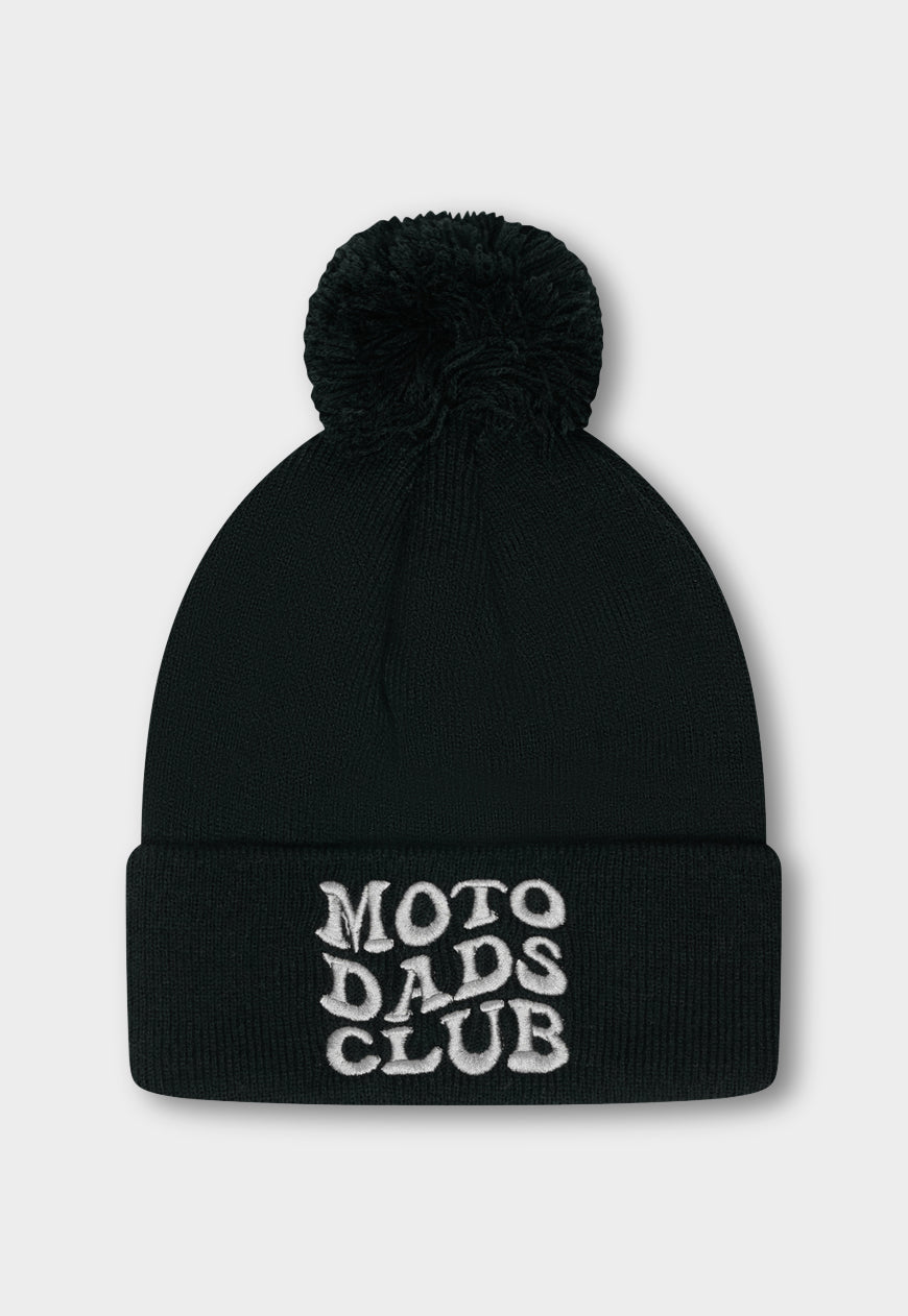 BOBBLE HAT MOTO DADS CLUB BLACK