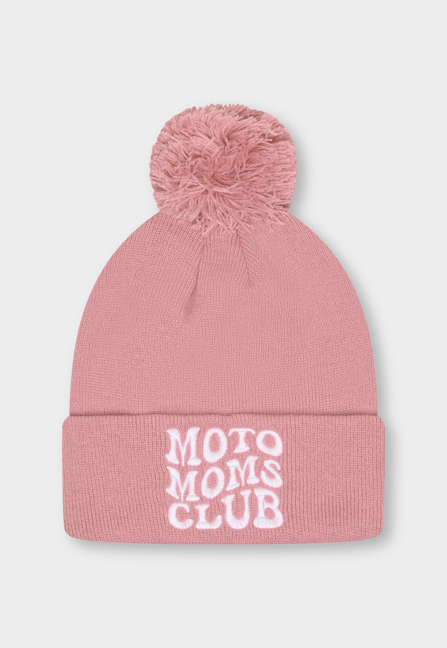 BOBBLE HAT MOTO MOMS CLUB PINK