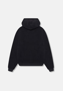 SHERPA FLEECE HOODIE - BLACK