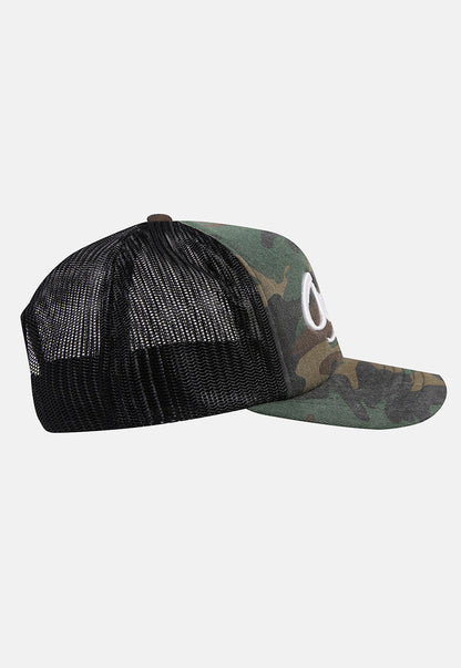 TRUCKER HAT CAMO GREEN