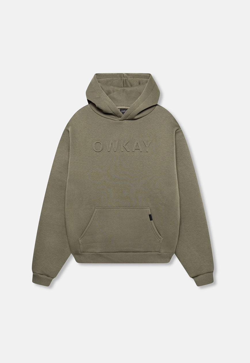 HOODIE EMBOSSED - SAGE