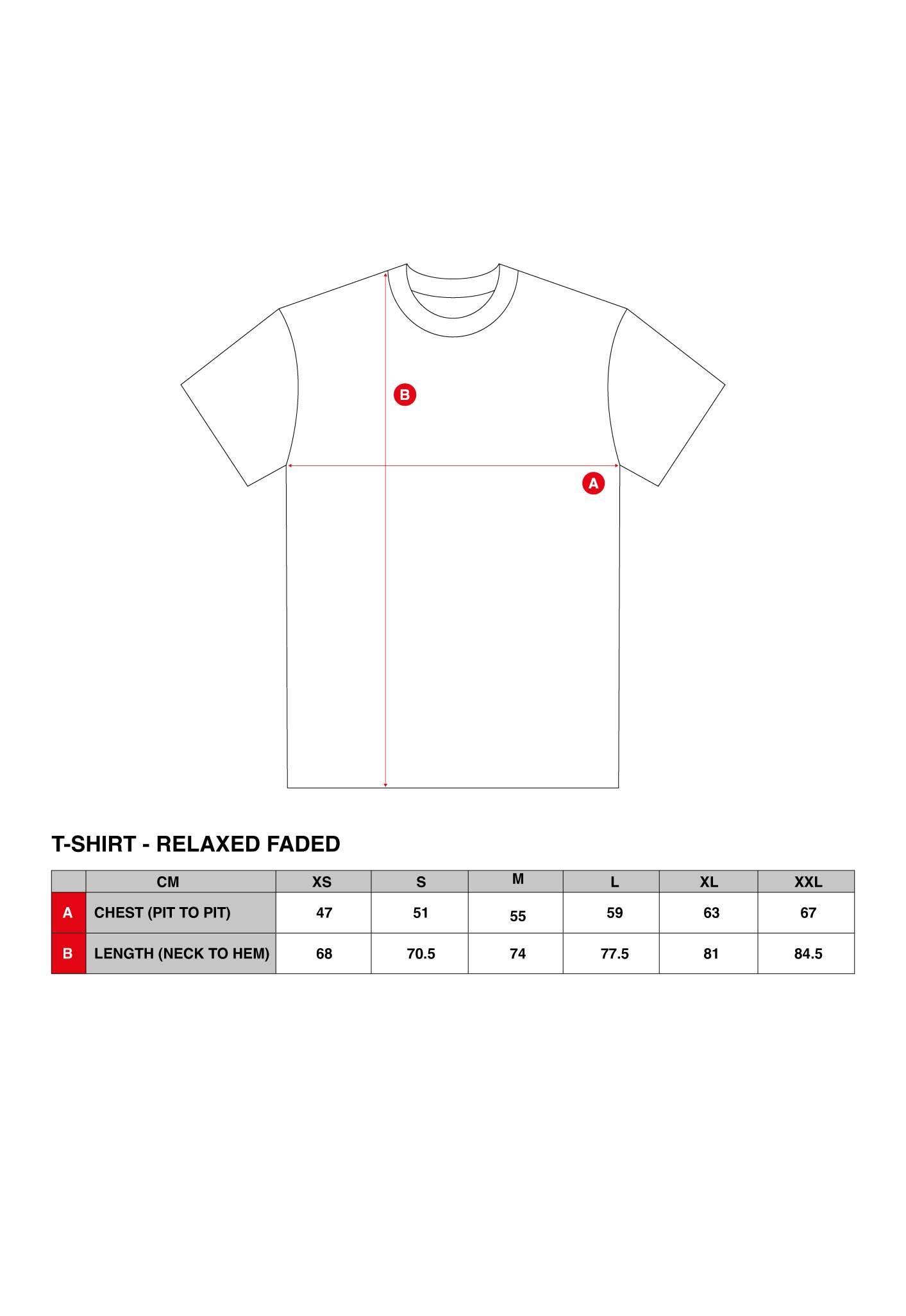 T-SHIRT BRAND - FADED BLUE