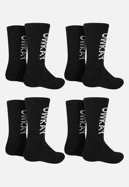 BUNDLE 4 BLACK SOCKS (SAVE £4.80)