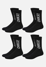 Load image into Gallery viewer, BUNDLE 4 BLACK SOCKS (SAVE £4)
