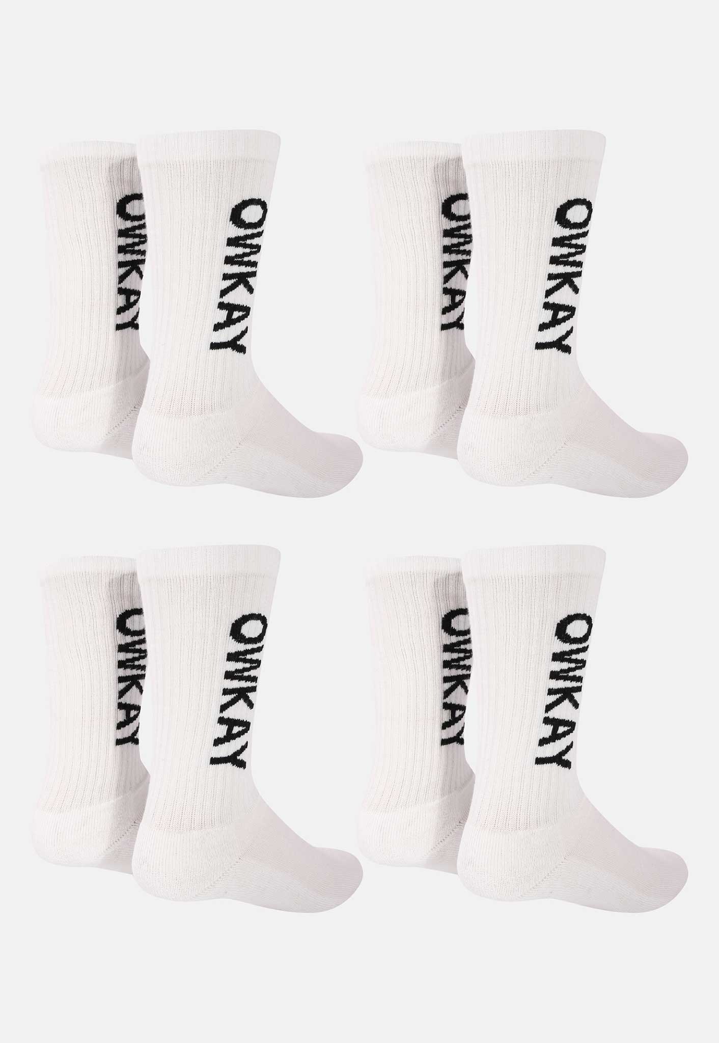 BUNDLE 4 WHITE SOCKS (SAVE £4.80)