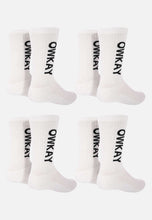 Load image into Gallery viewer, BUNDLE 4 WHITE SOCKS (SAVE £4)
