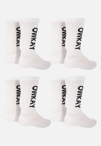 BUNDLE 4 WHITE SOCKS (SAVE £4)