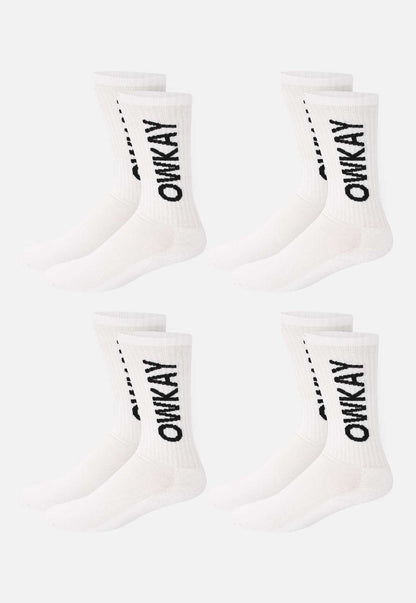 BUNDLE 4 WHITE SOCKS (SAVE £4.80)