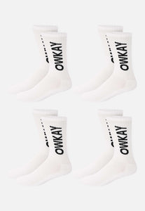 BUNDLE 4 WHITE SOCKS (SAVE £4)