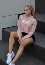 Load image into Gallery viewer, CROPPED HOODIE - PEACH
