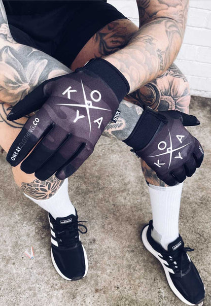 GLOVES - GREY CAMO