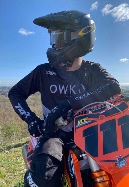 MOTO JERSEY - BLACK & GREY (PRE-ORDER)