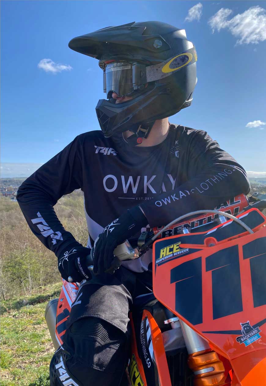 MOTO JERSEY - BLACK & GREY (PRE-ORDER)