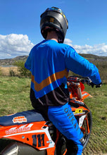 Load image into Gallery viewer, MOTO JERSEY - BLUE &amp; BLACK (PRE-ORDER)
