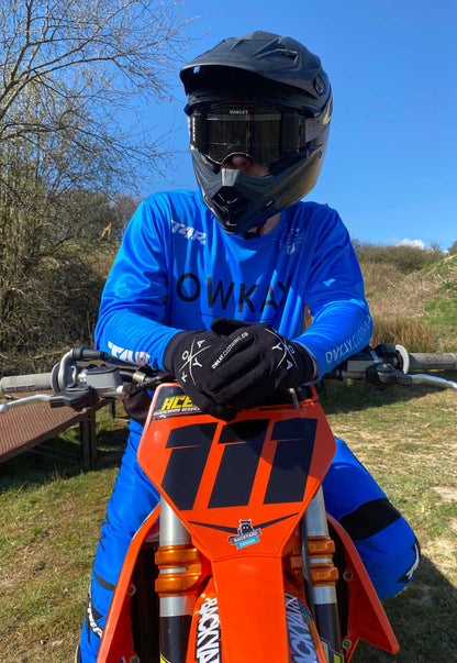 MOTO JERSEY - BLUE & BLACK (PRE-ORDER)