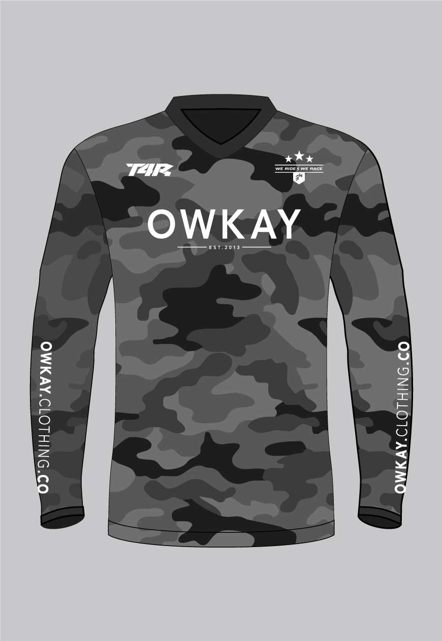 MOTO JERSEY - GREY CAMO (PRE-ORDER)