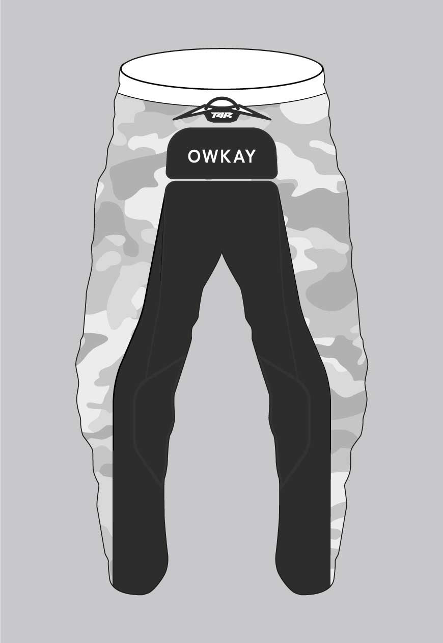 MOTO PANTS - SNOW CAMO (PRE-ORDER)