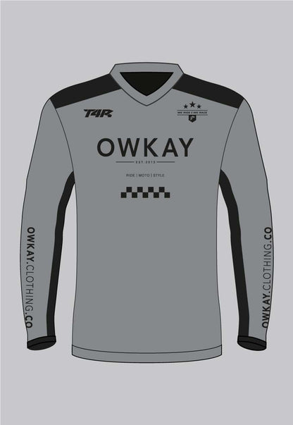 MOTO JERSEY - GREY (PRE-ORDER)