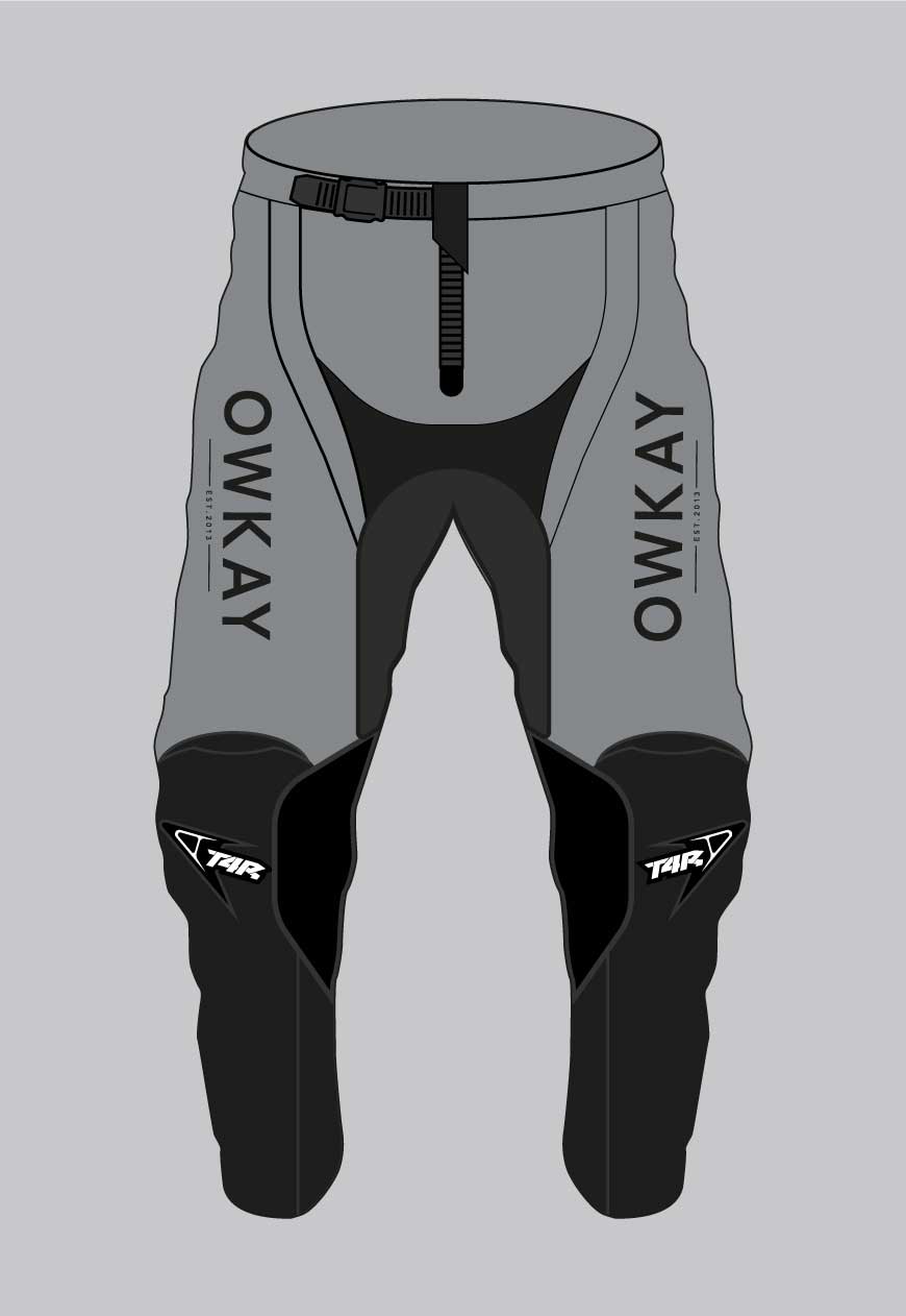 MOTO PANTS - GREY (PRE-ORDER)